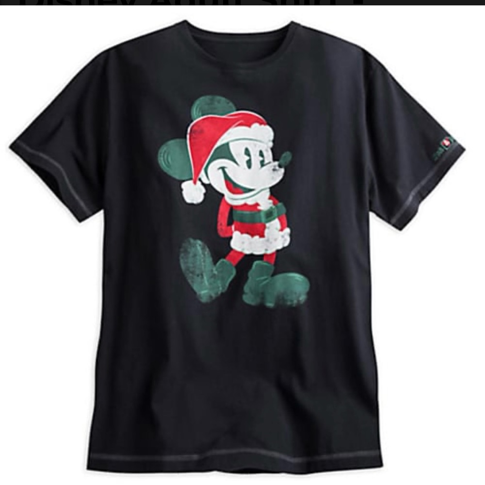 Disney Parks retro Santa Mickey Mouse t’shirt size small